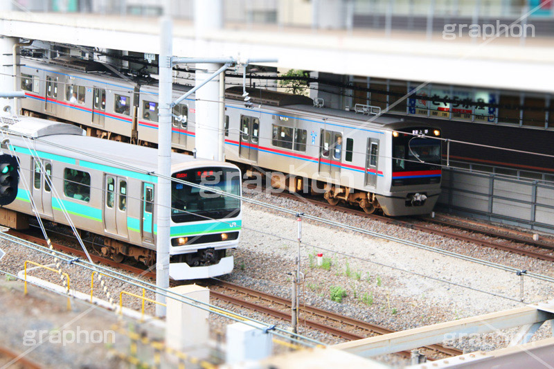 常磐線と京成線,常磐線,京成線,電車,でんしゃ,鉄道,乗り物,交通,路線,線路,通勤,通学,撮り鉄,とり鉄,車両,電車/鉄道,日暮里駅,接続駅,train,旅行,旅,travel