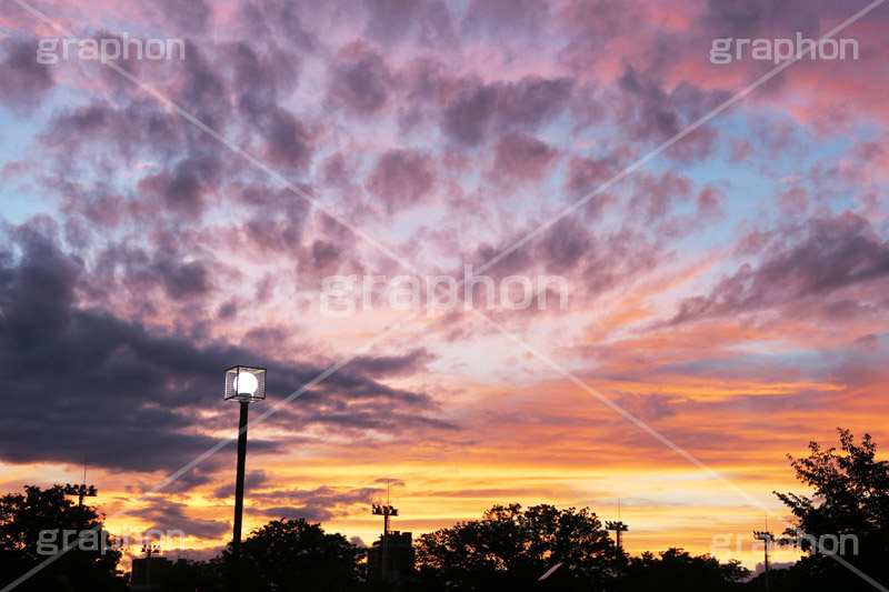 広がる夕焼け,広がる,夕焼け,夕方,夕日,キレイ,きれい,綺麗,空,sky,sunset