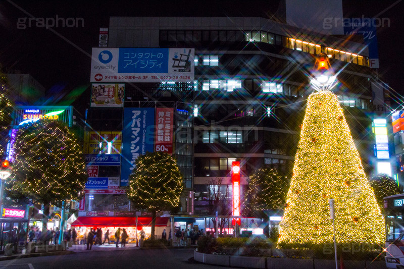 吉祥寺のイルミネーション,クリスマスツリー,ツリー,イルミネーション,イルミ,illumination,Christmas,電飾,電球,冬,キラキラ,綺麗,きれい,キレイ,煌,輝,クリスマス,吉祥寺,駅前,武蔵野市,ロータリー,クロスフィルタ