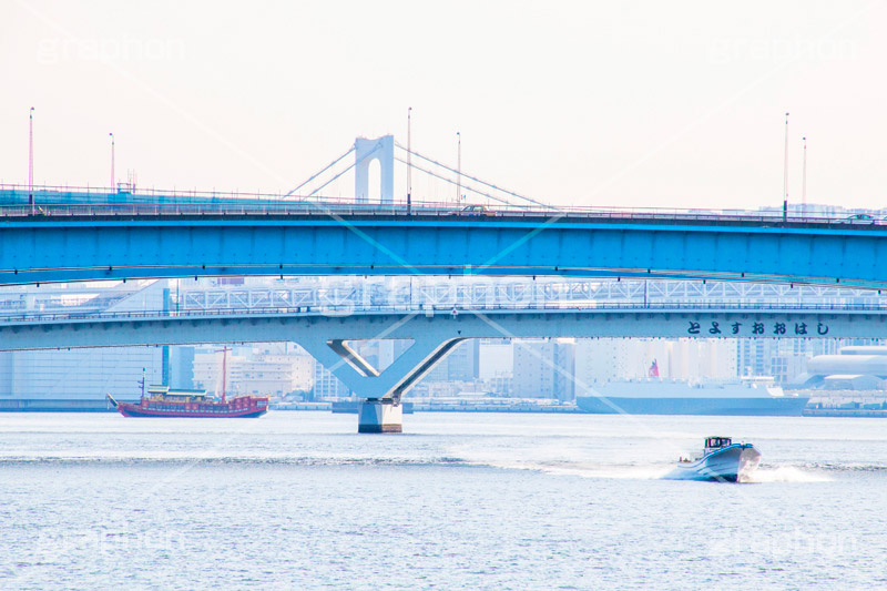 豊洲大橋,晴海運河,豊洲港,豊洲,港,海,江東区,東京湾,豊洲運河,船着場,跳ね橋,船,sea