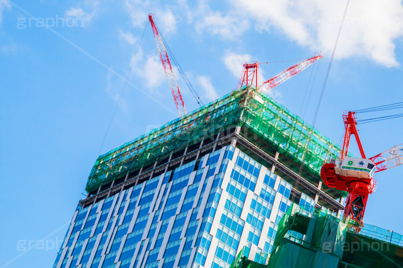 渋谷大工事,渋谷,しぶや,高層ビル,shibuya,クレーン,重機,建設,crane,building,開発,工事,都市開発,2020,名所,青空,建設,渋谷駅街区東棟,東棟,青空,渋谷ストリーム,再開発