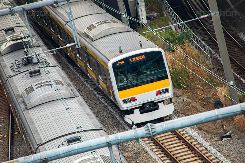 中央・総武緩行線,中央線,総武緩行線,総武線,電車,でんしゃ,鉄道,乗り物,交通,路線,線路,通勤,通学,撮り鉄,とり鉄,車両,電車/鉄道,新宿,新宿駅,旅行,旅,travel,train,JR,フルサイズ撮影