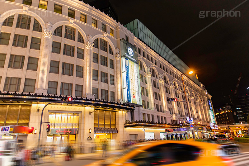 難波駅前,大阪高島屋,高島屋,百貨店,夜景,夜,老舗,南海ビルディング,なんば,南海なんば,難波,大阪,大阪府,大阪市,中央区,japan,osaka,フルサイズ撮影