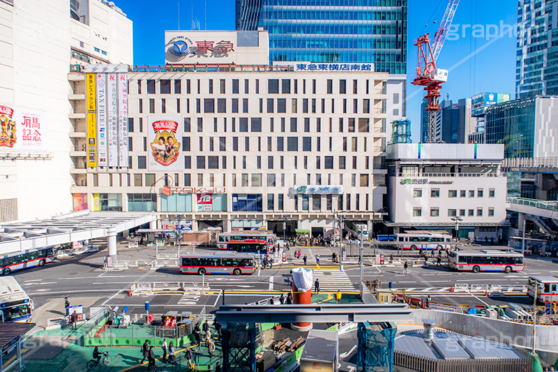 渋谷駅西口,渋谷,渋谷駅,西口,しぶや,シブヤ,駅前,バス停,ロータリー,東急,東横,南館,工事,開発,shibuya,building,JR