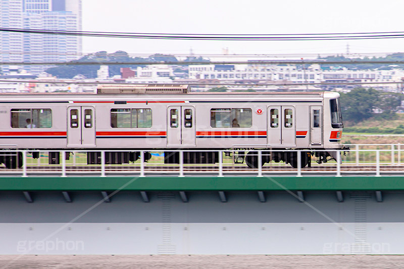 東横線,多摩川,車両,線路,電車/鉄道,鉄道橋,橋梁,train,フルサイズ撮影