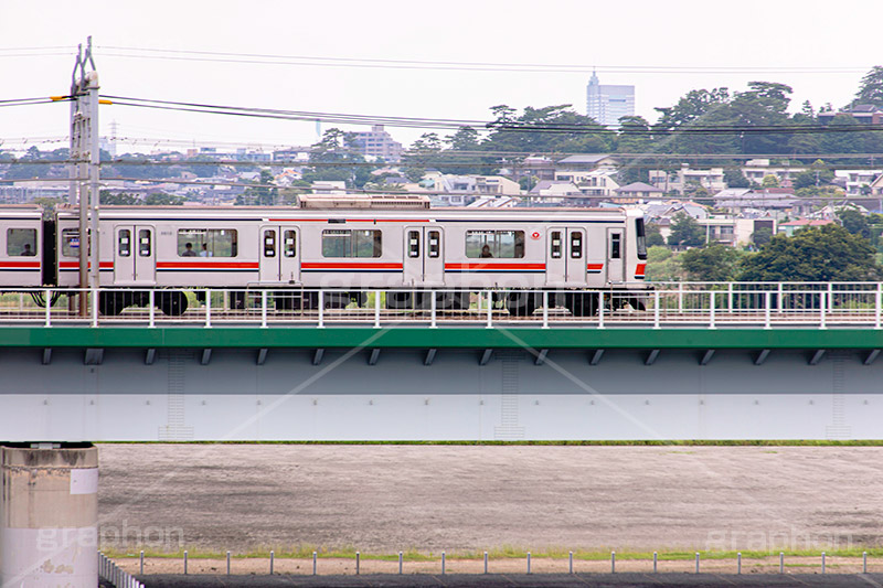 東横線,多摩川,車両,線路,電車/鉄道,鉄道橋,橋梁,train,フルサイズ撮影