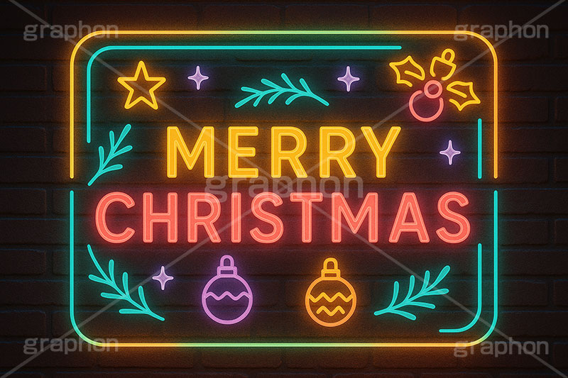 クリスマスネオン,MARYCHRISTMAS,メリークリスマス,オーナメント,メッセージ,ネオン,ネオン管,光,ライト,電飾,照明,発光,クリスマス,イベント,冬,挿絵,挿し絵,アイコン,マーク,mark,neon,christmas,winter,event,message,ornament