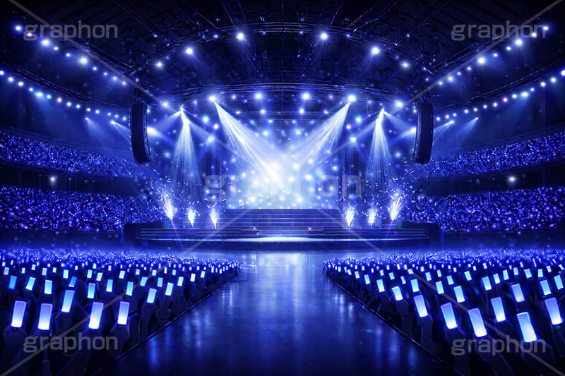 ライブステージ,ステージ,推し,推し活,舞台,ライブ,ライヴ,コンサート,アイドル,シアター,ホール,サイリウム,ペンライト,メンバーカラー,背景,照明,音楽,主役,ミュージック,ライト,スポットライト,イラスト,illustration,light,frame,hall,theater,live,stage,music