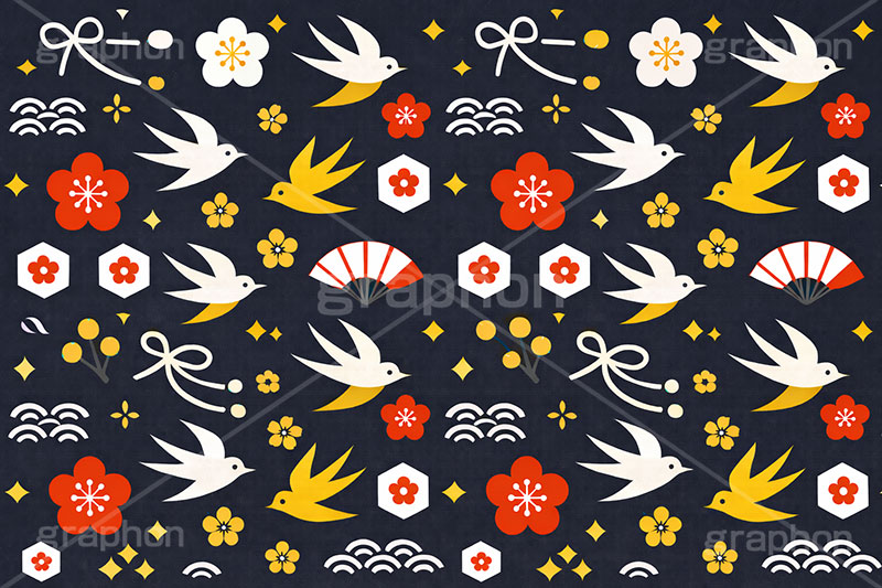 和柄背景,年賀,年賀状,お正月,正月,和柄,花柄,和,和風,雲柄,波柄,紐,扇子,梅,つばめ,燕,ツバメ,ハイカラ,はいから,おめでたい,ひな祭り,雛祭り,ひなまつり,event,japan