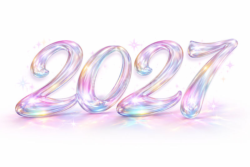 2027(ガラス),年号,西暦,ガラス,宝石,クリスタル,年賀状,お正月,正月,年明け,新年,ニューイヤー,アニバーサリー,イベント,行事,きれい,綺麗,かわいい,カワイイ,可愛い,メッセージ,テキスト,message,text,event,anniversary,jewel,glass,2027