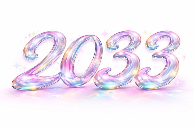 2033(ガラス),年号,西暦,ガラス,宝石,クリスタル,年賀状,お正月,正月,年明け,新年,ニューイヤー,アニバーサリー,イベント,行事,きれい,綺麗,かわいい,カワイイ,可愛い,メッセージ,テキスト,message,text,event,anniversary,jewel,glass,2033