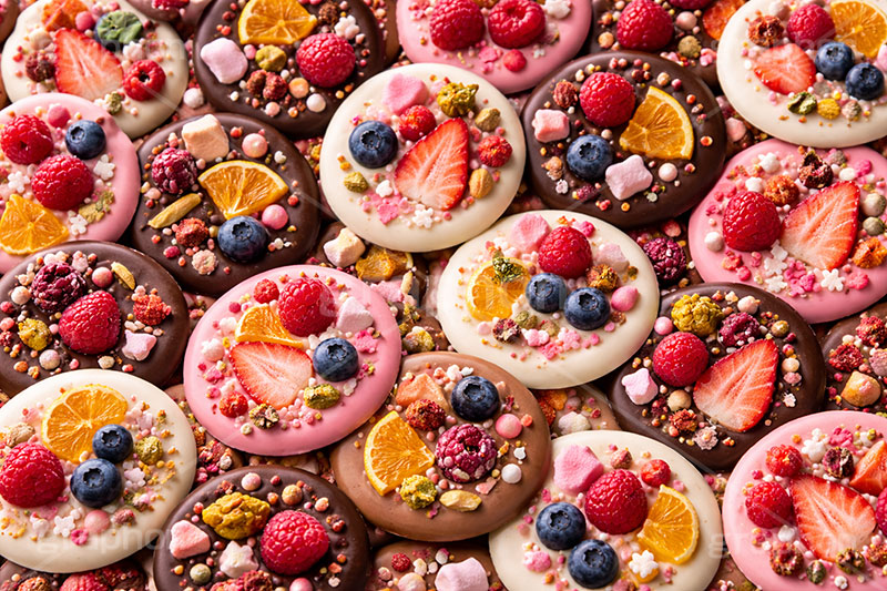 マンディアン,トッピング,ドライフルーツ,フランス,バレンタイン,バレンタインデー,チョコレート,菓子,お菓子,告白,愛,恋,恋愛,ラブ,らぶ,女子力,ガーリー,甘い,スイーツ,chocolate,valentine,sweet,AI生成素材