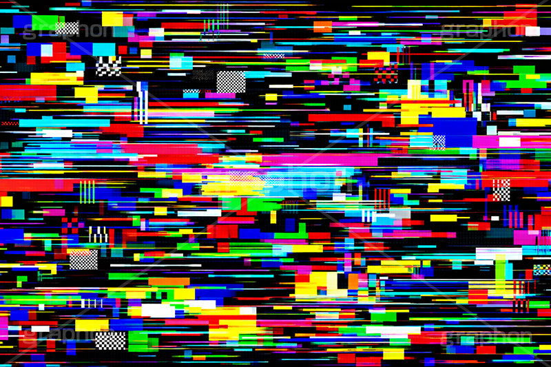 グリッジノイズ,壊れる,破損,故障,ノイズ,不具合,エラー,バグ,荒れ,モニタ,モニター,パソコン,液晶,画面,TV,テレビ,放送,メンテナンス,デジタル,信号,記録,放送事故,夜中,テスト,送信,映像,動画,実況,配信,編集,色,television,test,color,analog,digital,AI生成素材