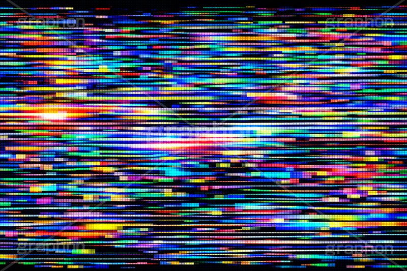 グリッジノイズ,壊れる,破損,故障,ノイズ,不具合,エラー,バグ,荒れ,モニタ,モニター,パソコン,液晶,画面,TV,テレビ,放送,メンテナンス,デジタル,信号,記録,放送事故,夜中,テスト,送信,映像,動画,実況,配信,編集,色,television,test,color,analog,digital,AI生成素材