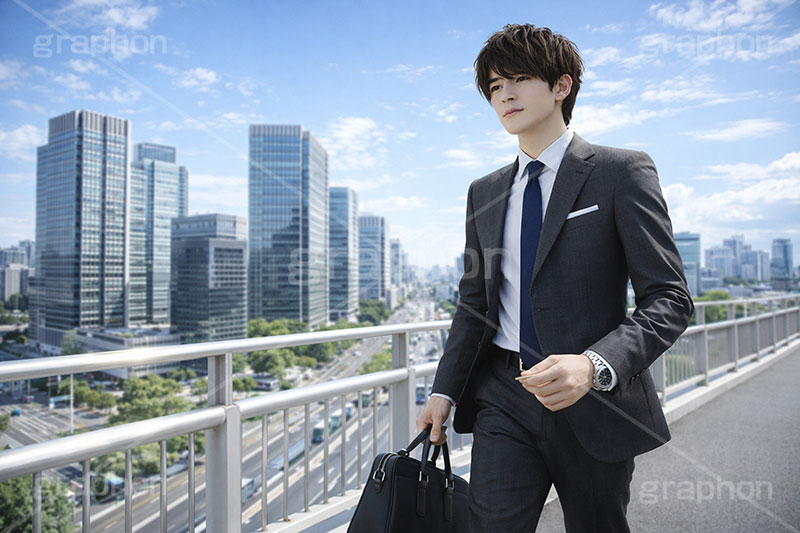 通勤,退勤,出社,サラリーマン,リーマン,ビジネス,都会,仕事,オフィス,スーツ,ネクタイ,背広,男性,モデル,男,青年,ワイシャツ,イメージ,職場,営業,就職,就活,転職,打ち合わせ,打合せ,ミーティング,会議,取引,人物,business,work,office,suit,model,image,meeting,manner,AI生成素材