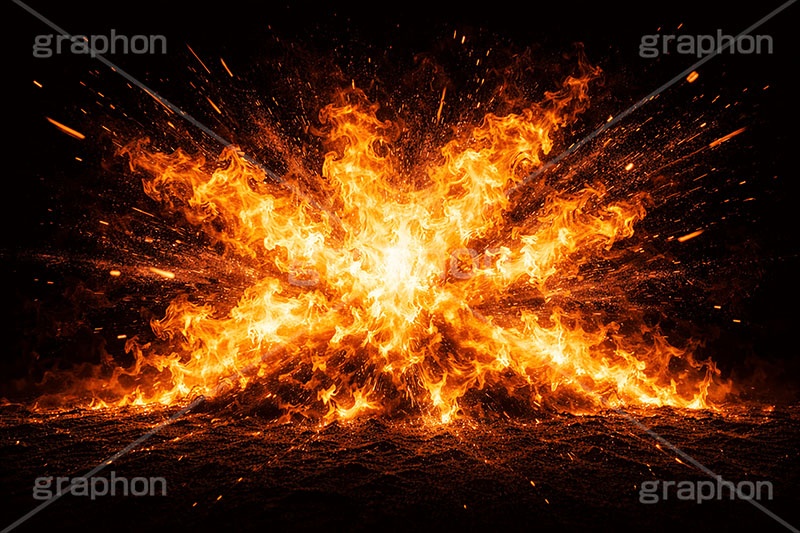 爆発,大爆発,火柱,炎,火,燃える,ガス,テクスチャ,テクスチャー,クール,カッコイイ,かっこいい,破裂,砕,破壊,壊れる,爆風,怒り,ストレス,バトル,battle,cool,texture,gas,stress,fire,explosion,flame,AI生成素材