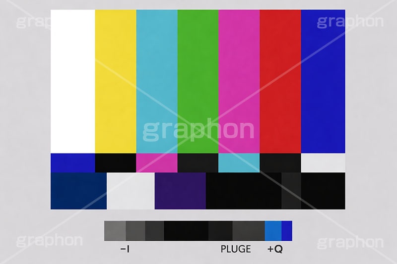 カラーバー,カラー,バー,液晶,画面,TV,テレビ,放送,メンテナンス,アナログ,デジタル,信号,記録,放送事故,夜中,テスト,送信,映像,動画,実況,配信,編集,色,television,test,color,analog,digital,AI生成素材