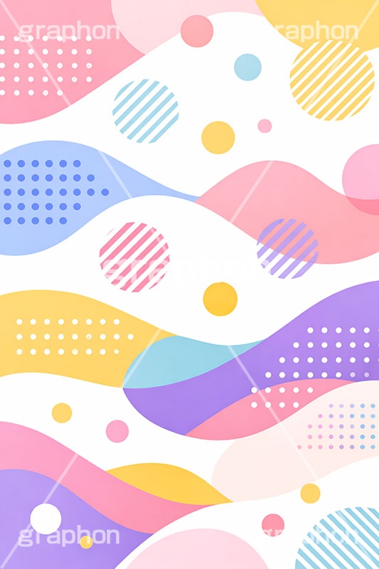 ポップ背景,流線,ポップ柄,ポップ,柄,キュート,パステル,ライン,かわいい,可愛い,丸,星,スター,ドット,落書き,背景,POP,dot,pattern,star,pastel,AI生成素材