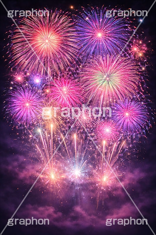 打ち上げ花火,花火,はなび,花火大会,祭り,夏祭り,夏,火花,風物詩,打ち上げ,打上,打上花火,華火,煙火,綺麗,きれい,キレイ,火薬,火,季語,まつり,派手,スターマイン,アニバーサリー,anniversary,fireworks,AI生成素材