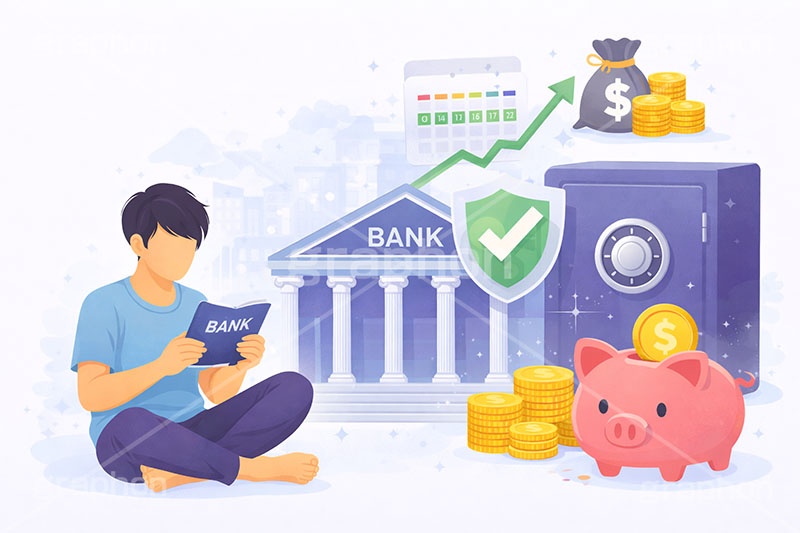 家計,貯金,銀行,積立,積み立て,投資,お金の悩み,不安,資産運用,資産,金,お金,マネー,チャート上昇,チャート,コイン,通貨,株,株価,株価指数,上昇,急騰,下落,暴落,企業,決算,円安,仮想通貨,不動産,金利,グラフ,トレード,ローソク足,損失,ニュース,記事,金庫,貯金箱,人物,男性,news,NISA,経済,GDP,chart,graph,money,trade,coin,bank,AI生成素材