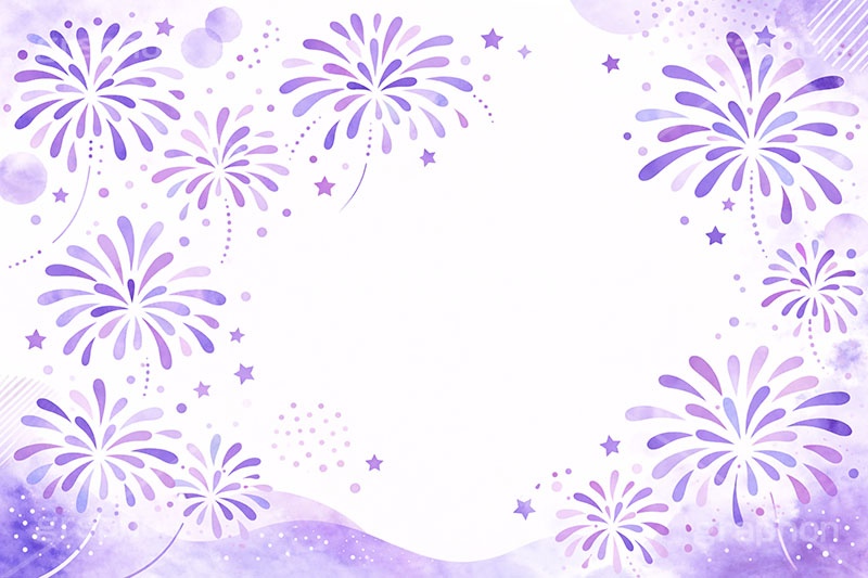 花火フレーム,花火柄,花火,打上げ,打ち上げ,夏祭り,祭り,夜,花火大会,夏,風物詩,季語,模様,もよう,柄,がら,サマー,和,和風,水彩,フレーム,frame,summer,fireworks,japan,AI生成素材