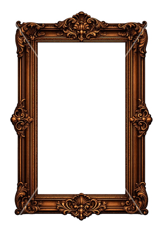 絵画の額縁,額縁,額,額ブチ,絵画,西洋,洋館,高貴,フレーム,frame,AI生成素材