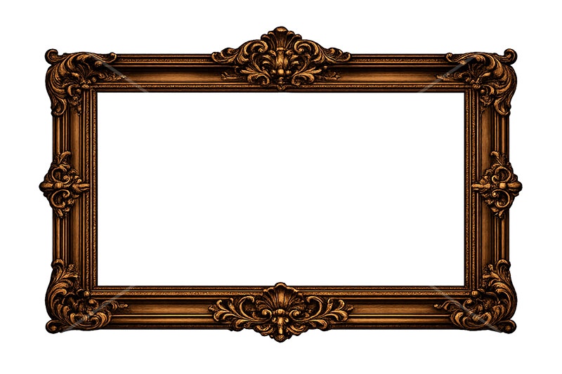 絵画の額縁,額縁,額,額ブチ,絵画,西洋,洋館,高貴,フレーム,frame,AI生成素材