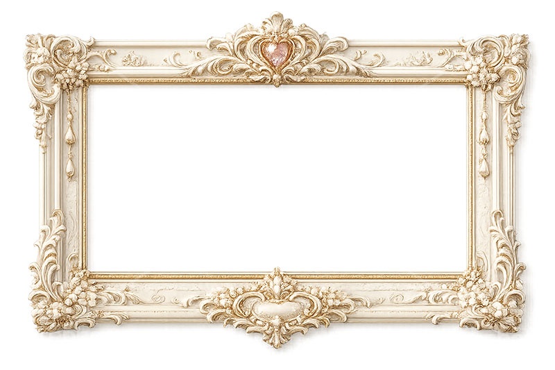 絵画の額縁,額縁,額,額ブチ,絵画,西洋,洋館,高貴,フレーム,frame,AI生成素材