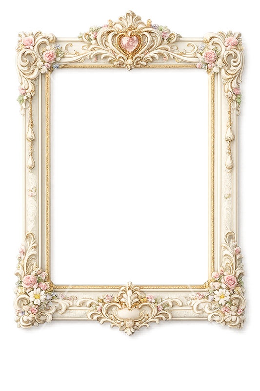 絵画の額縁,額縁,額,額ブチ,絵画,西洋,洋館,高貴,フレーム,frame,AI生成素材