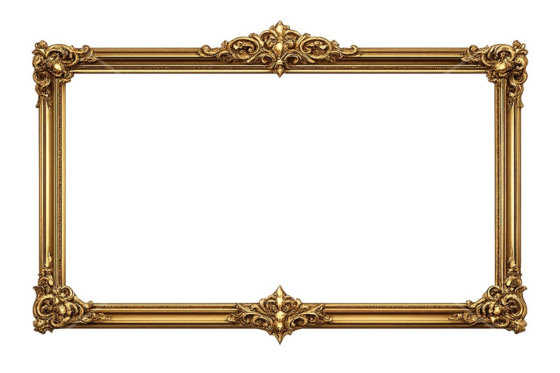 絵画の額縁,額縁,額,額ブチ,絵画,西洋,洋館,高貴,フレーム,frame,AI生成素材