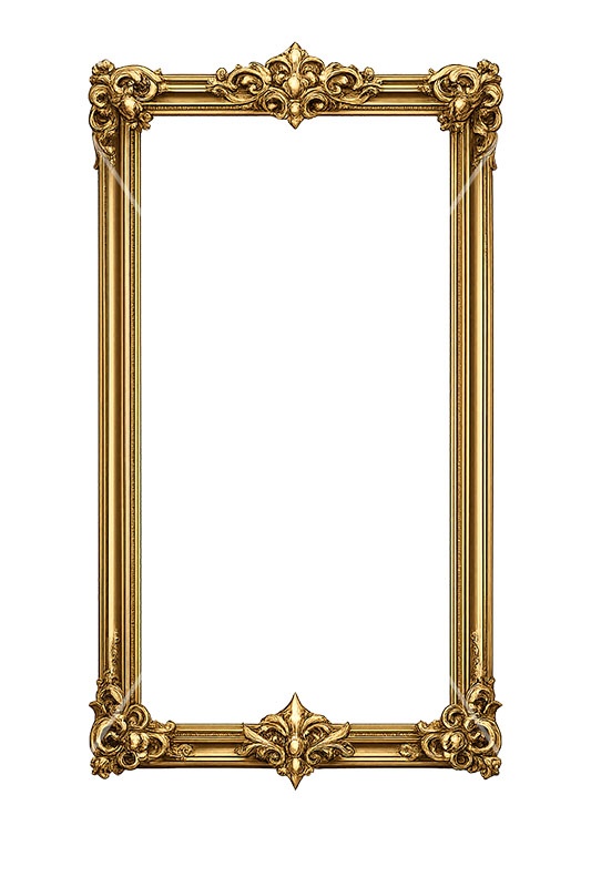 絵画の額縁,額縁,額,額ブチ,絵画,西洋,洋館,高貴,フレーム,frame,AI生成素材