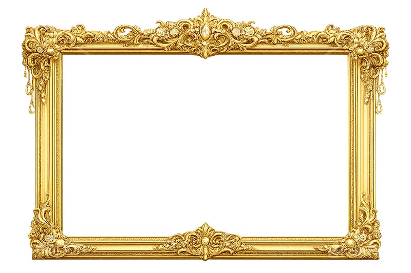 絵画の額縁,額縁,額,額ブチ,絵画,西洋,洋館,高貴,フレーム,frame,AI生成素材