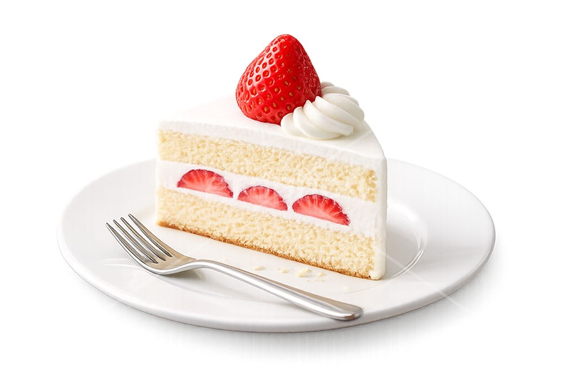 苺のショートケーキ,ケーキ,いちご,イチゴ,苺,ストロベリー,ショートケーキ,生クリーム,砂糖,クリーム,スイート,デザート,スイーツ,フォーク,甘い,洋菓子,菓子,お菓子,ティーカップ,紅茶,sweet,cream,strawberry,cake,dessert,fork,AI生成素材