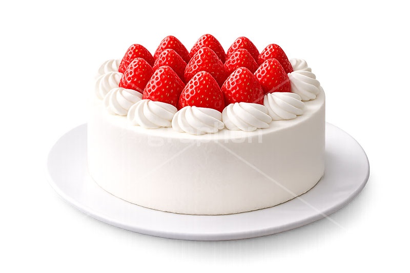 苺のホールケーキ,ケーキ,いちご,イチゴ,苺,ストロベリー,ホールケーキ,ホール,生クリーム,砂糖,クリーム,スイート,デザート,スイーツ,甘い,洋菓子,菓子,お菓子,誕生日,クリスマス,birthday,christmas,sweet,cream,strawberry,cake,dessert,AI生成素材