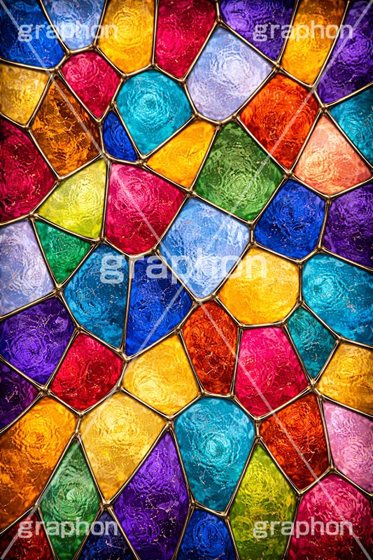 ステンドグラス,ガラス,色ガラス,色とりどり,カラフル,鉛,ハンダ,テクスチャー,テクスチャ,西洋,教会,texture,glass,colorful,AI生成素材