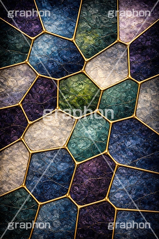 ステンドグラス,ガラス,色ガラス,鉛,ハンダ,クール,渋い,テクスチャー,テクスチャ,西洋,教会,texture,glass,AI生成素材