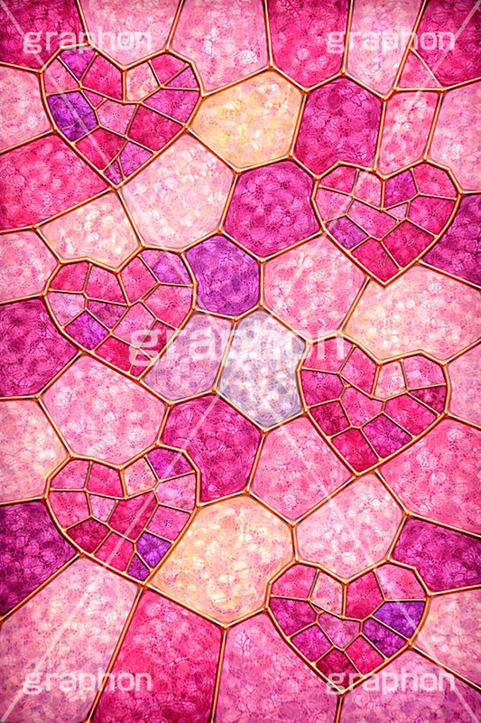 ステンドグラス,ガラス,色ガラス,鉛,ハンダ,ピンク,ガーリー,可愛い,かわいい,カワイイ,ポップ,テクスチャー,テクスチャ,西洋,教会,texture,glass,cute,AI生成素材