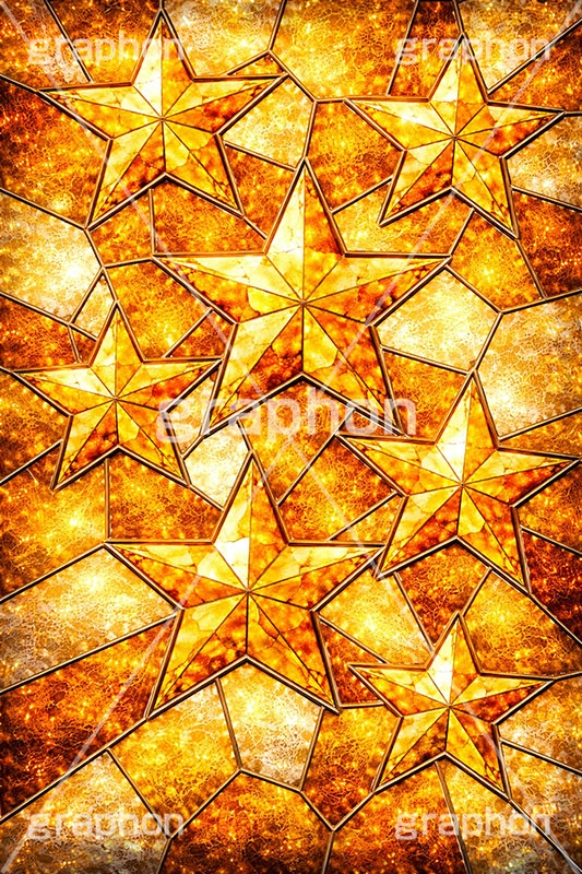 ステンドグラス,ガラス,色ガラス,鉛,ハンダ,星,キラキラ,可愛い,かわいい,カワイイ,ポップ,テクスチャー,テクスチャ,西洋,教会,texture,glass,cute,AI生成素材