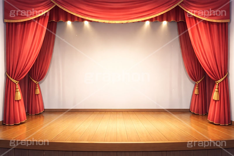 舞台幕,ステージ幕,舞台,ステージ,幕,カーテン,緞帳,暗幕,表彰,ライブ,ライヴ,ランキング,体育館,床,シアター,ホール,枠,背景,フレーム,照明,ライト,スポットライト,主役,イラスト,illustration,light,frame,hall,theater,live,curtain,stage