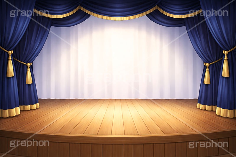 舞台幕,ステージ幕,舞台,ステージ,幕,カーテン,緞帳,暗幕,表彰,ライブ,ライヴ,ランキング,体育館,床,シアター,ホール,枠,背景,フレーム,照明,ライト,スポットライト,主役,イラスト,illustration,light,frame,hall,theater,live,curtain,stage