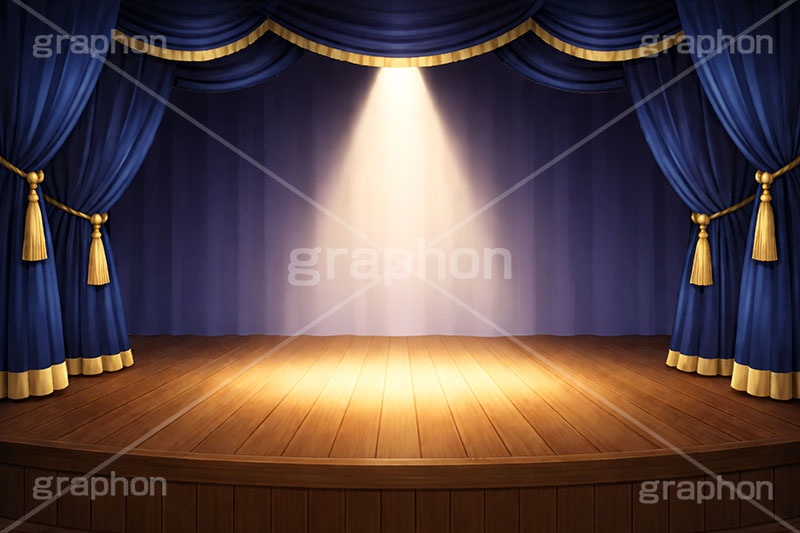 舞台幕,ステージ幕,舞台,ステージ,幕,カーテン,緞帳,暗幕,表彰,ライブ,ライヴ,ランキング,体育館,床,シアター,ホール,枠,背景,フレーム,照明,ライト,スポットライト,主役,イラスト,illustration,light,frame,hall,theater,live,curtain,stage