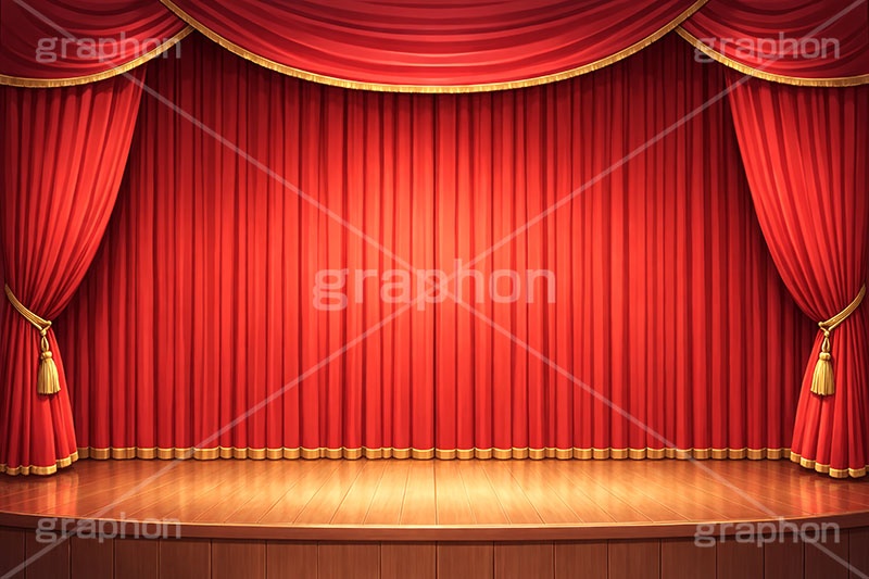 舞台幕,ステージ幕,舞台,ステージ,幕,カーテン,緞帳,暗幕,表彰,ライブ,ライヴ,ランキング,体育館,床,シアター,ホール,枠,背景,フレーム,照明,ライト,スポットライト,主役,イラスト,illustration,light,frame,hall,theater,live,curtain,stage