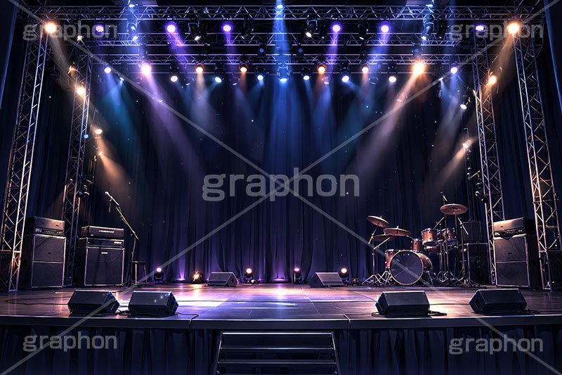 舞台幕,ステージ幕,舞台,ステージ,幕,カーテン,緞帳,暗幕,表彰,ライブ,ライヴ,ランキング,床,シアター,ホール,枠,背景,フレーム,スピーカー,アンプ,照明,ライト,スポットライト,主役,イラスト,illustration,light,frame,hall,theater,live,curtain,stage