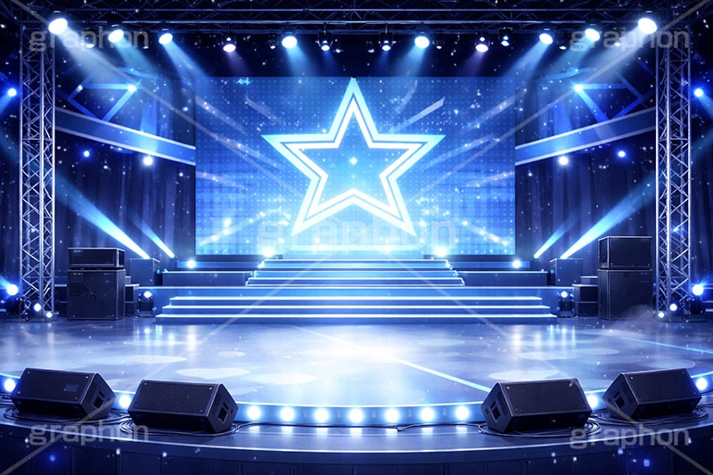 アイドルステージ,ライブステージ,アイドル,ステージ,推し,推し活,舞台,ライブ,ライヴ,コンサート,シアター,ホール,サイリウム,ペンライト,メンバーカラー,背景,照明,音楽,主役,ミュージック,ライト,スポットライト,イラスト,かわいい,カワイイ,可愛い,星,スター,star,illustration,light,hall,theater,live,stage,music,idol,cute,AI生成素材