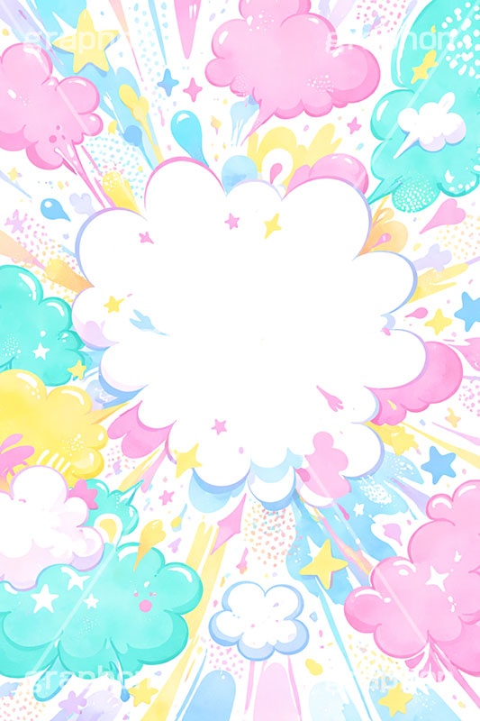 フキダシポップ,ふきだし,フキダシ,吹き出し,アメコミ,アメコミポップ,アメリカン,ポップ,カラフル,コミック,まんが,マンガ,漫画,ポップ柄,ポップ背景,星,勢い,弾ける,飛び出す,ドット,集中線,パステル,pastel,dot,comic,toon,star,POP,AI生成素材