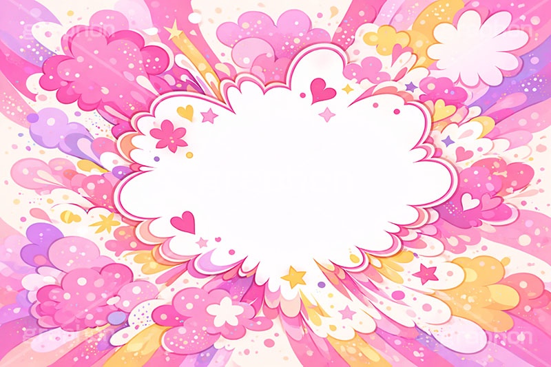 フキダシポップ,ふきだし,フキダシ,吹き出し,アメコミ,アメコミポップ,アメリカン,ポップ,カラフル,コミック,まんが,マンガ,漫画,ポップ柄,ポップ背景,星,勢い,弾ける,飛び出す,ドット,集中線,ガーリー,カワイイ,可愛い,かわいい,dot,comic,toon,star,POP,AI生成素材