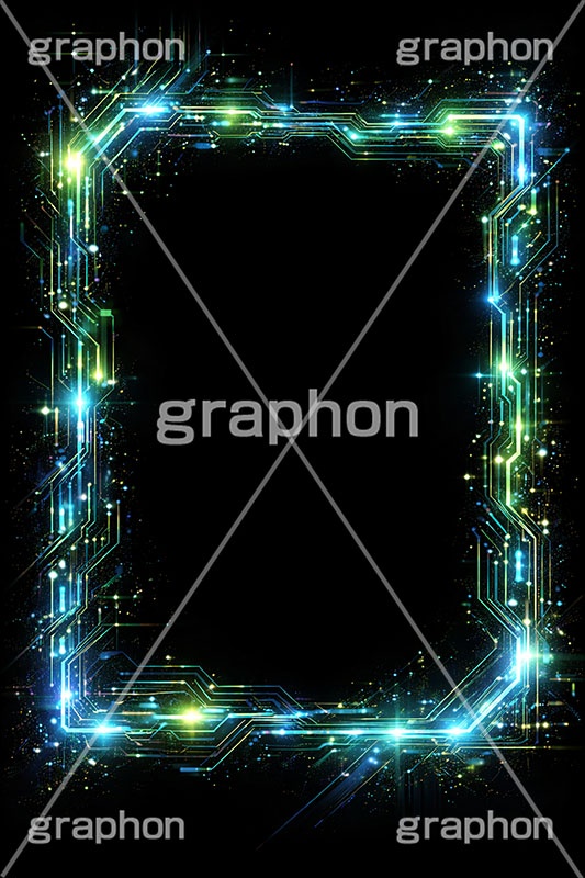 電子基板フレーム,電子基板,電子,基板,ノイズフレーム,ノイズ,グリッジノイズ,グリッヂノイズ,デジタル,電脳,ネオン,ネオン管,光,ライト,電飾,照明,発光,フレーム,icon,mark,neon,noise,frame,digital,AI生成素材