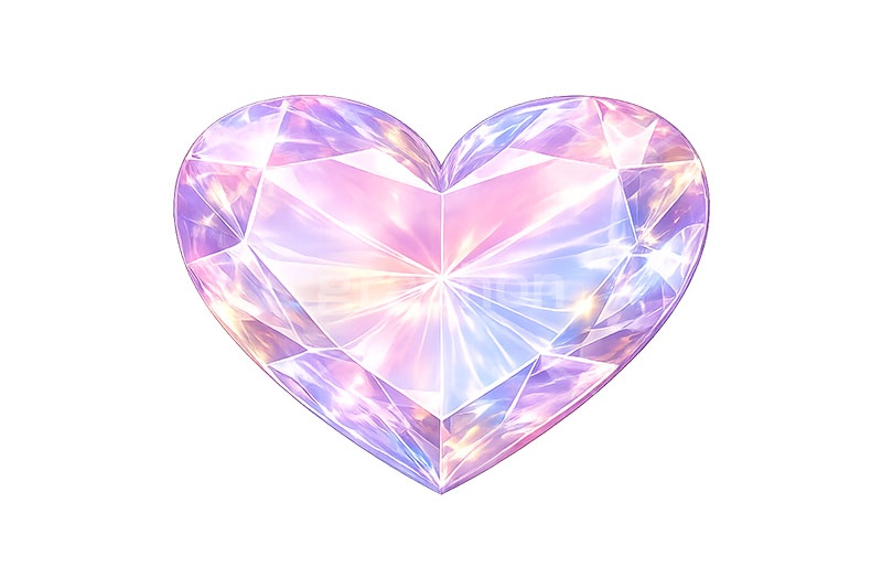 デコステッカー,ステッカー,シール,推し活,うちわ,デコ,デコレーション,宝石,ジュエル,ハート,heart,decoration,sticker,jewel,AI生成素材