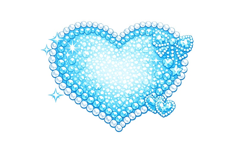 デコステッカー,ステッカー,シール,推し活,うちわ,デコ,デコレーション,宝石,ジュエル,ハート,heart,decoration,sticker,jewel,AI生成素材