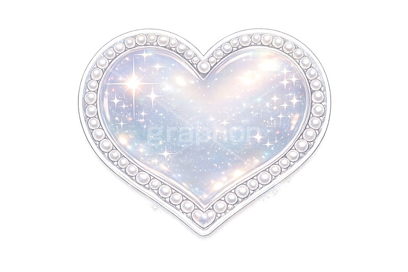 デコステッカー,ステッカー,シール,推し活,うちわ,デコ,デコレーション,宝石,ジュエル,ハート,heart,decoration,sticker,jewel,AI生成素材